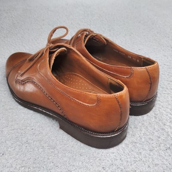 Cable & Co Executive Cap Toe Oxford Dress Shoes Brown Leather Lace Up Mens 11 D - Picture 4 of 16